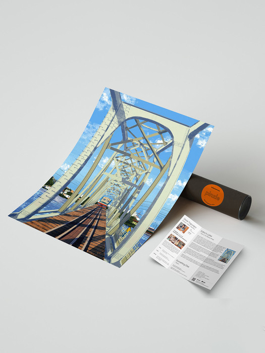 ART PRINT 49.Train on the Railway Bridge