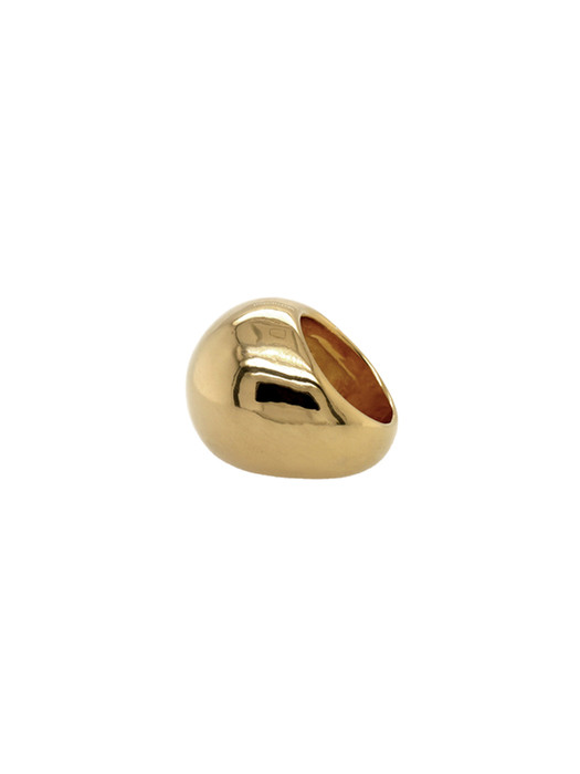Gold one sided sphere ring