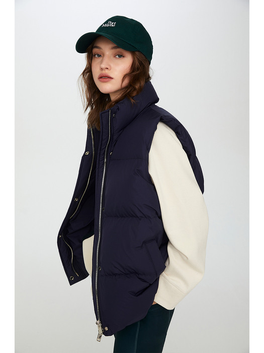 ISABELLE GOOSEDOWN VEST - NAVY