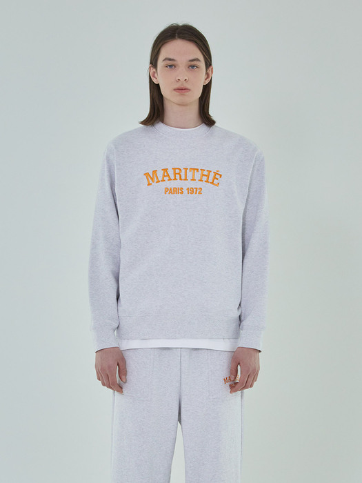 NEW COLLEGE SWEATSHIRT light heather gray