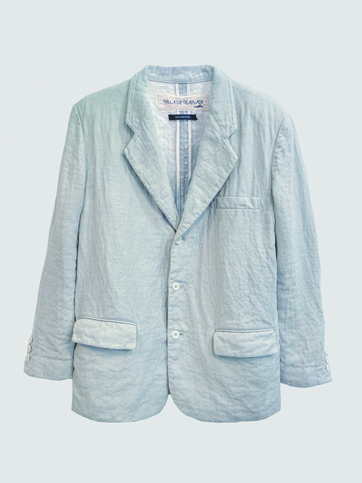 Via Warren linen jacket (Linen blue)