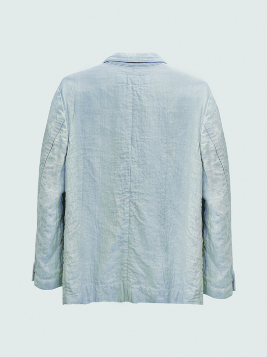 Via Warren linen jacket (Linen blue)