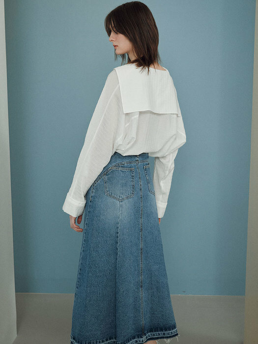 Slit Denim Long Skirt KJ2SS0450_22