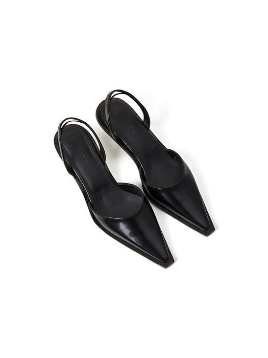 50mm Eva Stiletto Slingback (Black)