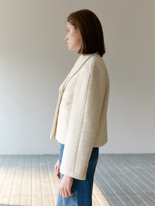 TWS COTTON TWEED CROP JACKET_2 COLOR