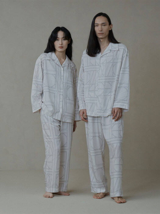 [MODAL] BEDNIC PAJAMA SET｜FLAT WHITE｜WOMEN`S