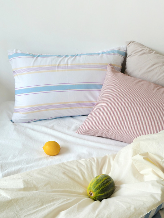 Candy stripe pillow cover
