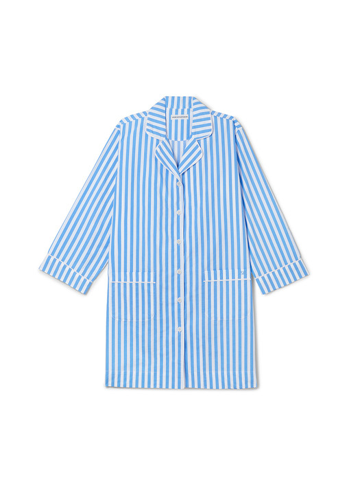 Stripe Shirts Dress_Blue