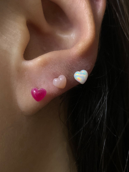 Colorful Heart Piercing (6 colors)(single)