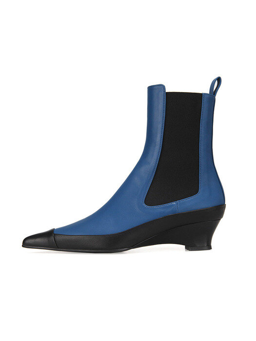 Extreme sharp toe-cap chelsea boots | Blue
