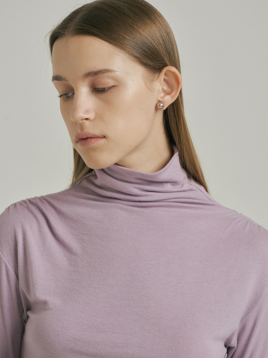 High Neck Jersey Top_VIOLET