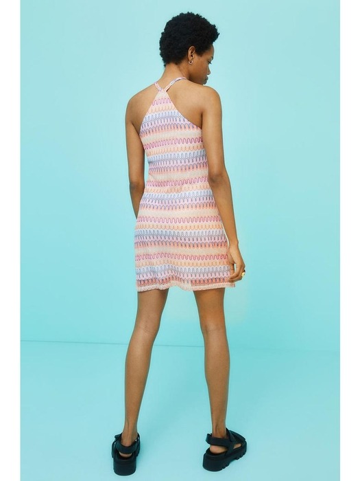 홀터넥 드레스 라이트 핑크/패턴 1076035001