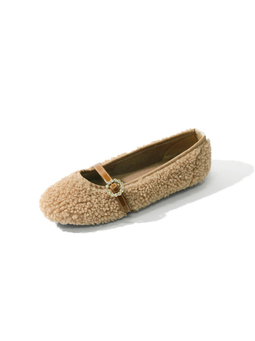 레일라 퍼 플랫_F1122(4Colors) / Layla Fur Flat