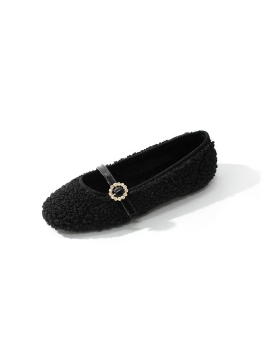 레일라 퍼 플랫_F1122(4Colors) / Layla Fur Flat