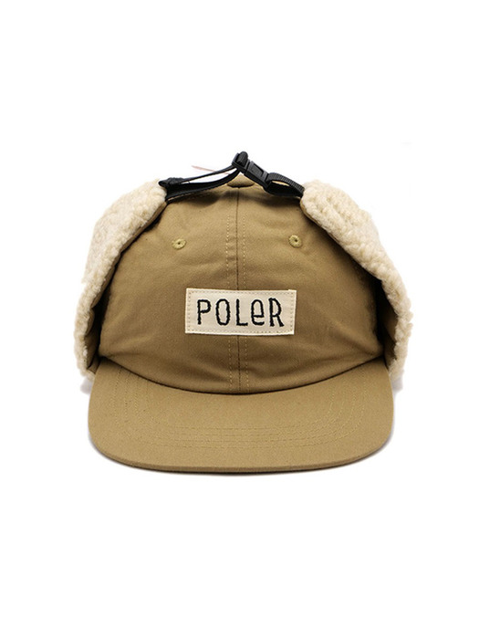 POLER FURRY FONT CANVAS FLAP CAP