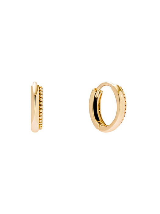 [14k gold] Deux.k.16 / balle line earring