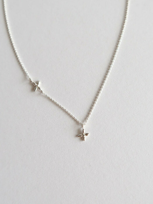 silver 925 forsythia necklace [silver/gold]