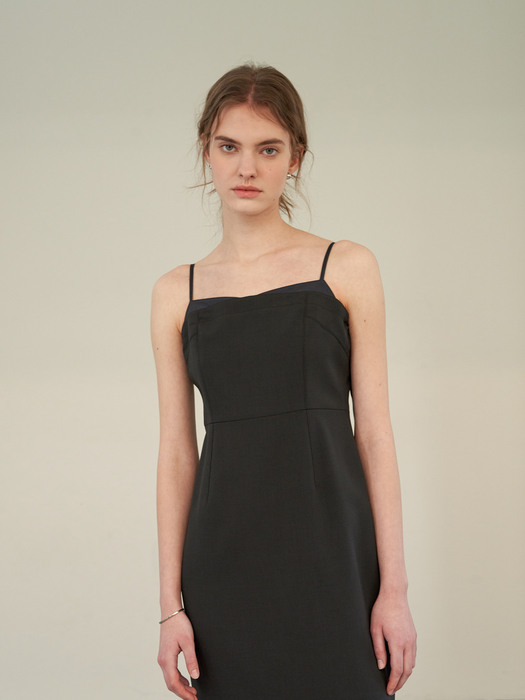 Corset line dress (Black)