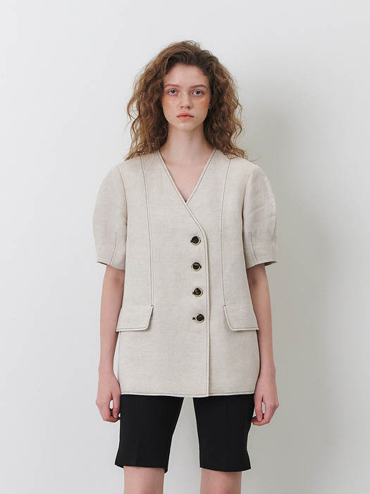 RTR LINEN HIDDEN POCKET BLAZER_2COLORS