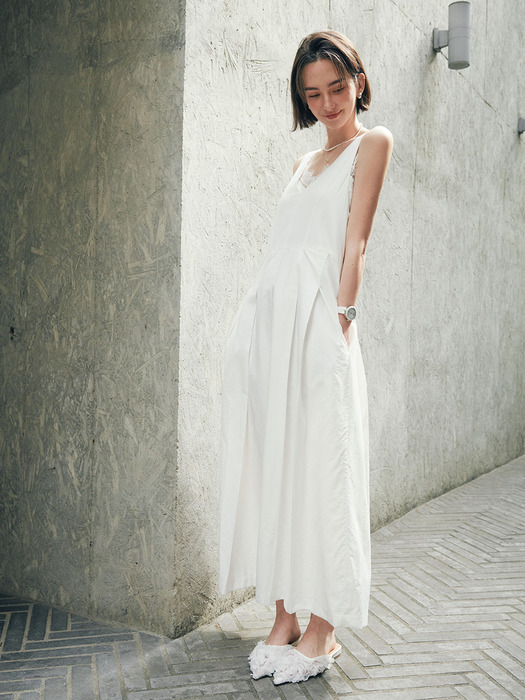 Natural Long One-Piece [White]