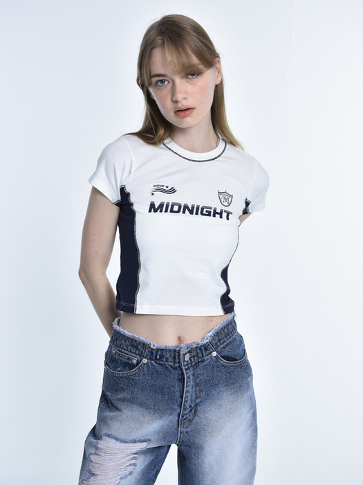 [MIDNIGHT MOVE미드나잇 무브]soccer T (white) [W CONCEPT]