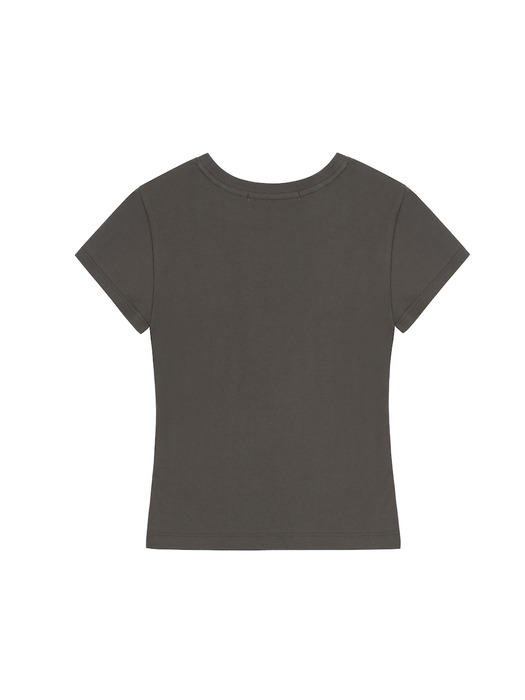 Dark Brown Baby Tee		