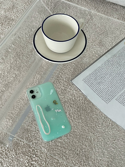 IPHONE CASE FOG GREEN_HANDMADE COLLECTION