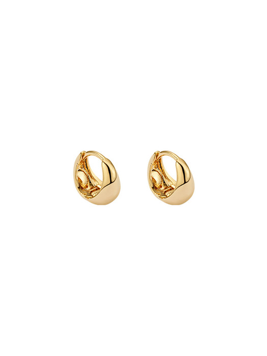 [925 silver] Deux.silver.101 / baby pigling earring (gold ver.)