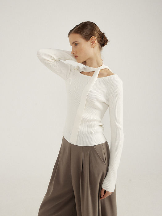 Neck Tie Knit(IVORY)