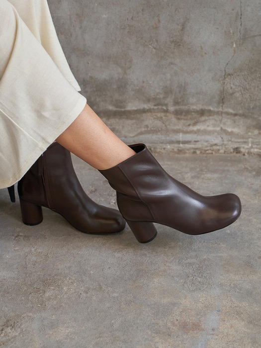 Luna Ankle Boots Leather Brown 7cm