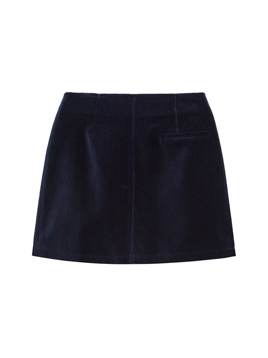 Velvet Skirt in Navy VW3WS330-23