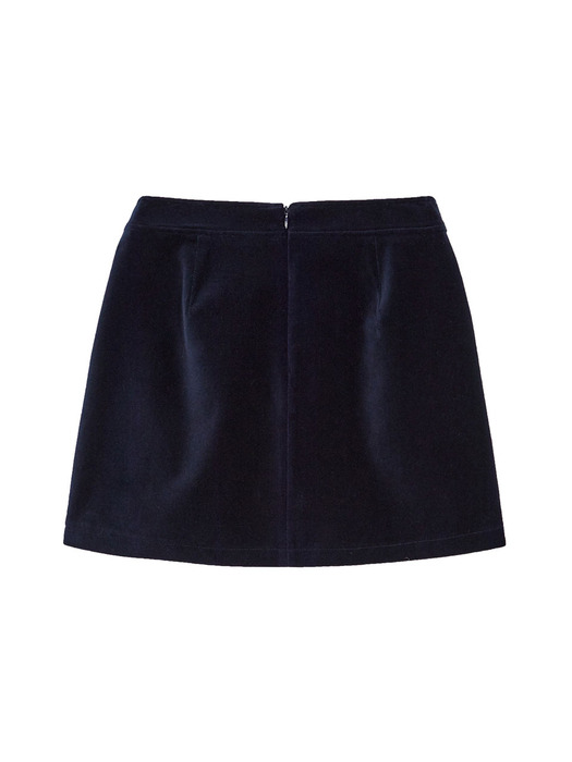 Velvet Skirt in Navy VW3WS330-23