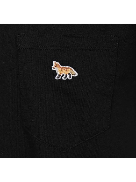 [메종키츠네] GM00116KJ0008 P199 / 베이비 FOX 패치 블랙 포켓 티셔츠