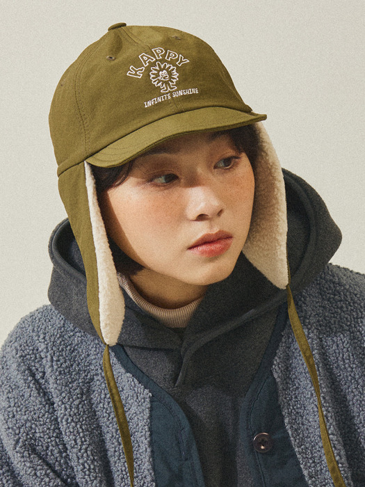 KAPPY SUNSHINE TROOPER HAT KHAKI