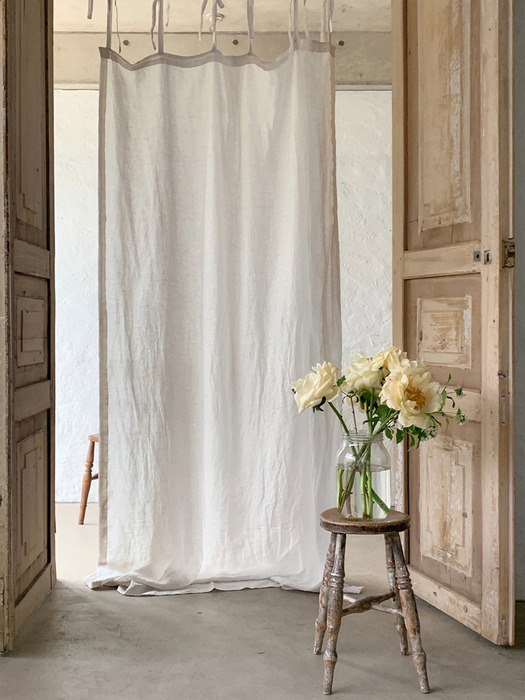 L’atelier linen ribbon curtain - 2color