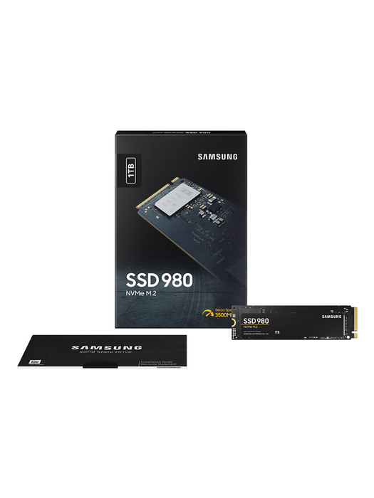 삼성전자 공식인증 SSD 980 M.2 PCIe NVMe SSD 1TB MZ-V8V1T0BW
