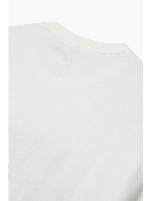 AX 남성 로고 포인트 이지 티셔츠(A414130015)화이트