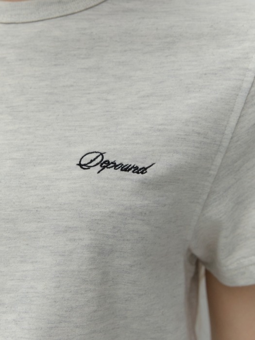 logo standard t-shirt - oatmeal