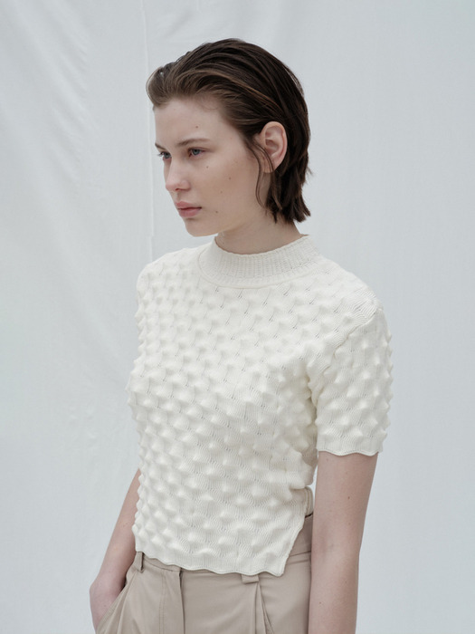 PEAK POINT CROP PULLOVER (IVORY)