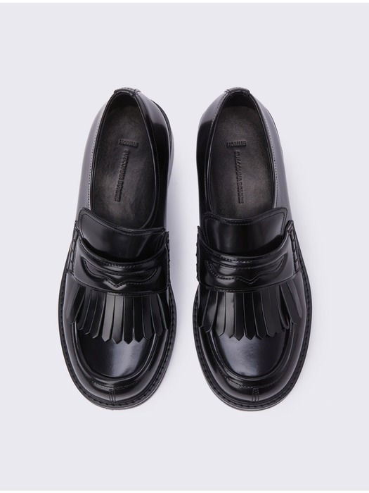 Classic fringe loafer(black)_DG1DS24400BLK