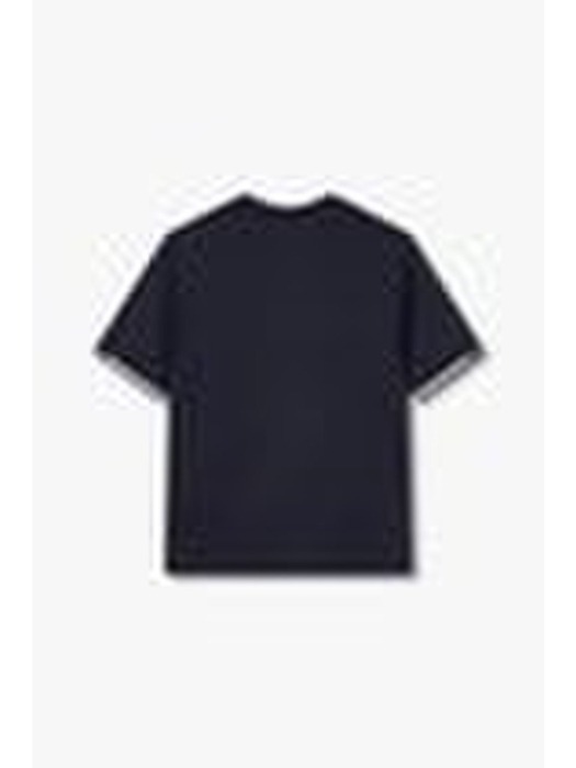 AX 남성 로고 라인 트리밍 티셔츠-네이비(A414130034)