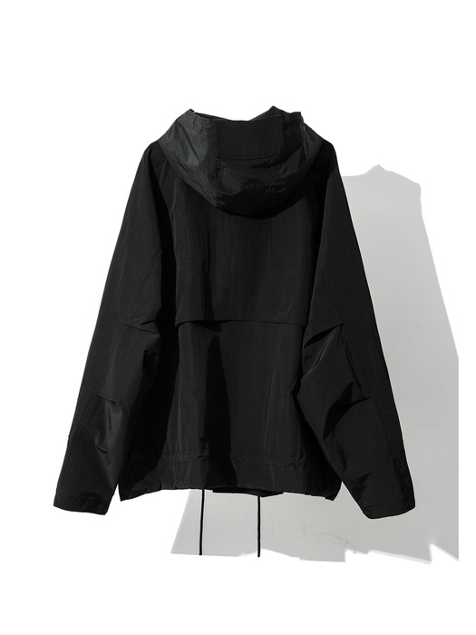 MASSIVE-DIA HOODED CROP JACKET_BK