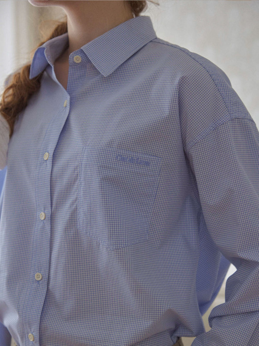 Mono Checkered Shirt [BLUE]
