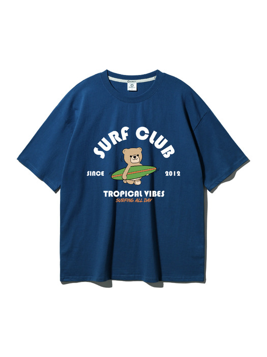 앨빈클로 BEAR SURF CLUB 오버핏 반팔티 AST4506 (3 COLOR)