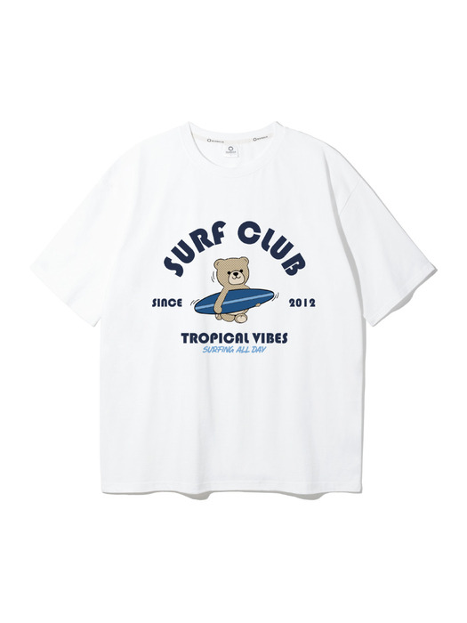 앨빈클로 BEAR SURF CLUB 오버핏 반팔티 AST4506 (3 COLOR)