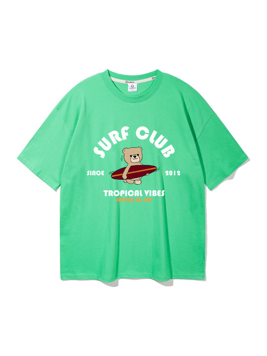 앨빈클로 BEAR SURF CLUB 오버핏 반팔티 AST4506 (3 COLOR)