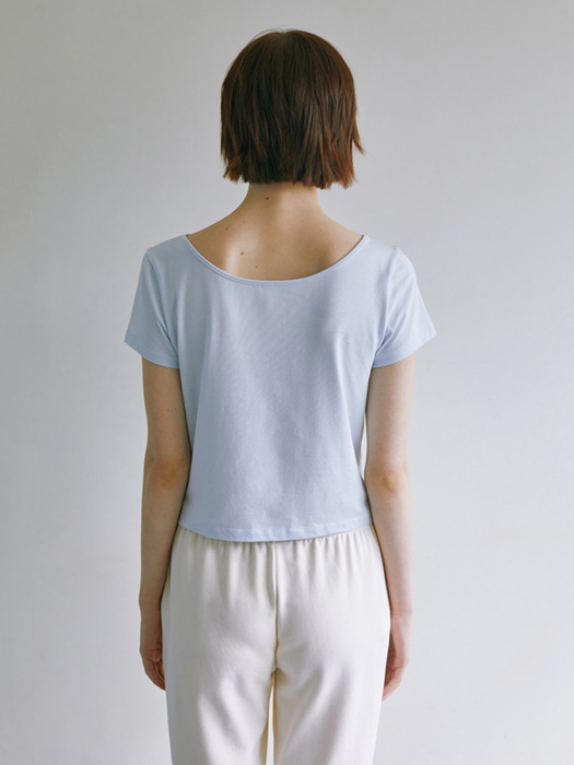 [2nd-order] Clara T-shirt _ sorbet blue