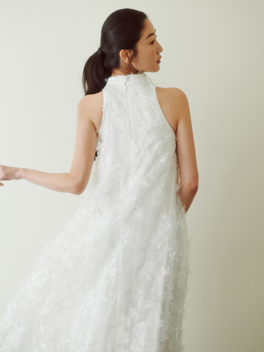 Bridal Angel Pollen Halterneck Dress_white