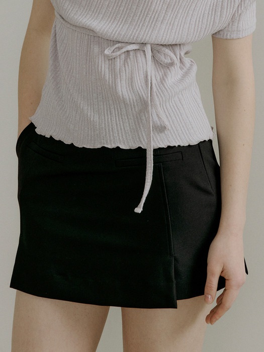 comos 1091 fake mini skirt pants (2color)
