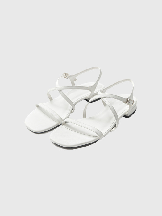 안나 엑스 스트랩 플랫힐 샌달 / ANNA X STRAP FLAT HEEL SANDAL_2colors